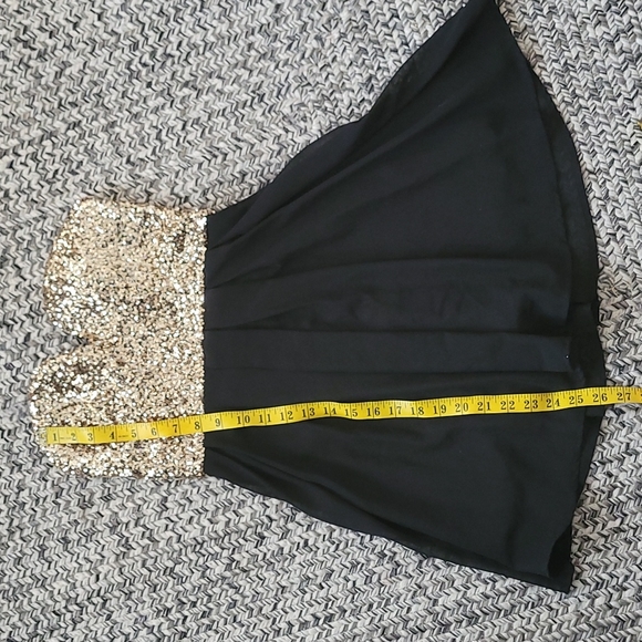 XTAREN SEQUIN GOLD AN BLACK MINI DRESS - Picture 9 of 10